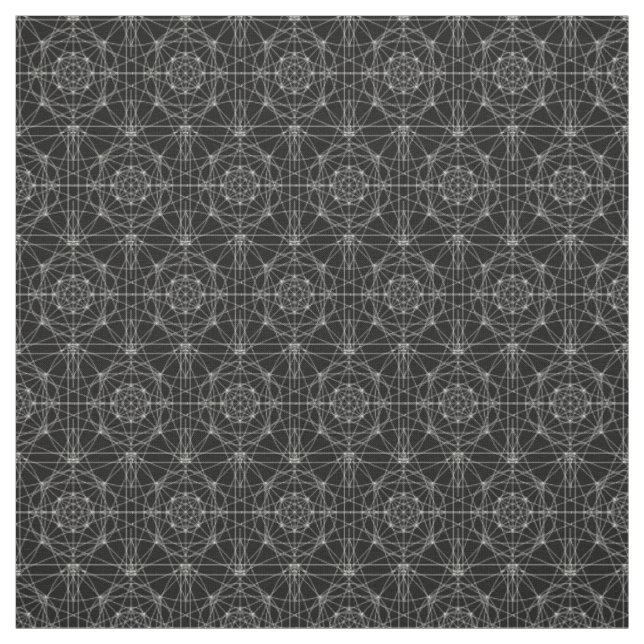 Tissu La troisième géométrie sacrée dimensionnelle (Échantillon)