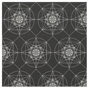 Tissu La troisième géométrie sacrée dimensionnelle