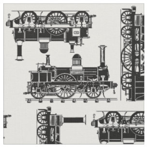 Tissu La vapeur forme les locomotives victoriennes