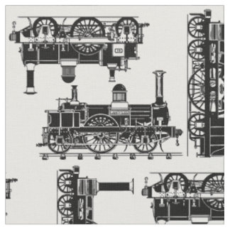 Tissu La vapeur forme les locomotives victoriennes