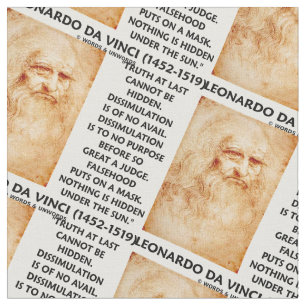 Tissu La vérité de Leonardo da Vinci ne peut pas être