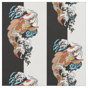 Tissu la vie, c' est l' équilibre. Poisson de carpe koi