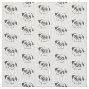 Tissu La vie de carlin