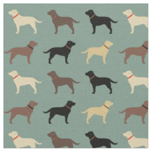 Tissu Laboratoires de Motif des silhouettes de chien des