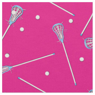 Tissu Lacrosse Sports Girls Décor Rose