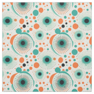 Tissu L'âge atomique des années 50 rétro