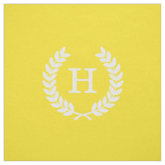 Tissu Laine de blé blanc jaune Première monographie