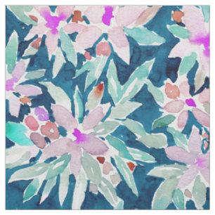 Tissu LAISSÉ DISPARAISSENT l'aquarelle tropicale floral