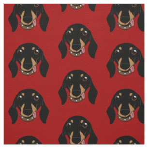 Tissu L'ami aux jambes courtes de chienchien de teckel