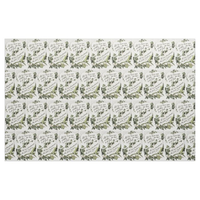 Tissu L'amour est de Dieu (Fat Quarter)