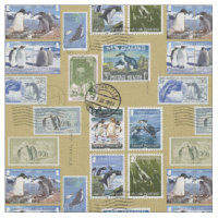 L'Antarctique - timbres-poste de pingouin
