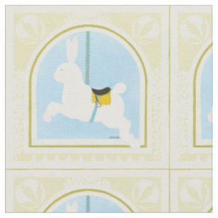 Tissu Lapin avant juin Bruyère Vess de carrousel