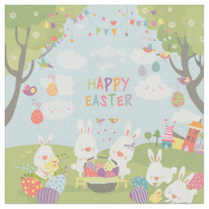 tissu lapin de pâques
