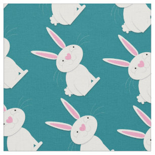 Tissu Lapin Mignon Dessin Animé Enfants