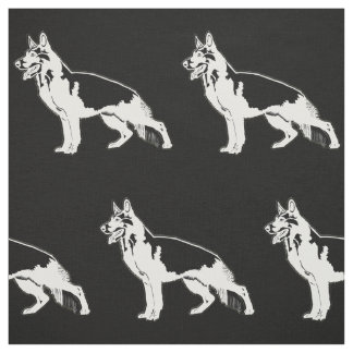 Tissu L'art berger allemand