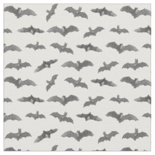 Tissu L'art de la chauve-souris Motif d'Halloween illust