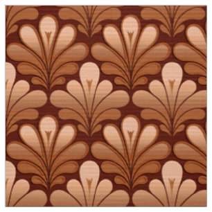 Tissu L'art déco Shell modèlent, cuivrent et se