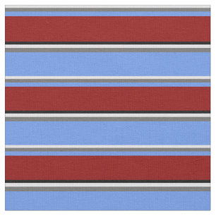 Tissu Lavande, Gris, Bleu de Cornflower, Rouge foncé & N