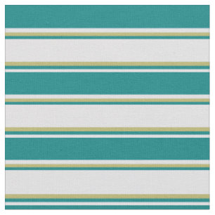 Tissu Lavande, Turquoise et Motif kaki sombre