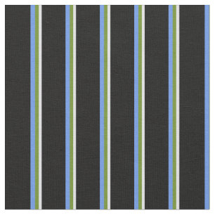 Tissu Lavande, Vert, Corne Bleu & Noir