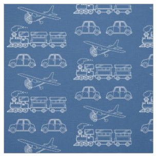 Tissu L'avion, le train et la voiture conçoivent