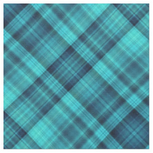 Tissu Le bleu ombrage le tartan