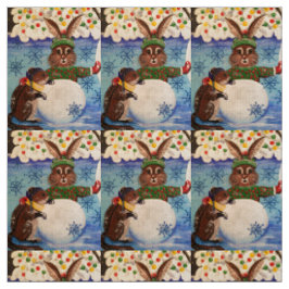 Tissu "Le bonhomme de neige de Mme Butterfield"