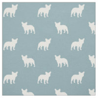 Le bouledogue français silhouette le motif de