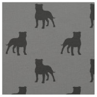 Le bull-terrier du Staffordshire silhouette le