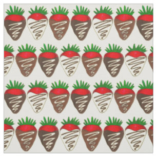 Tissu Le chocolat du jour de Valentines Berry aux fraise