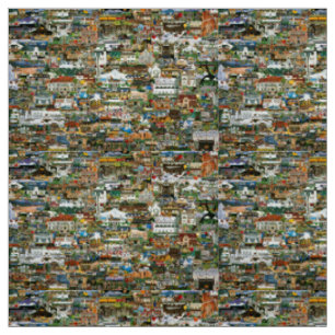 Tissu Le collage du nord-ouest du Pacifique
