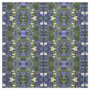 Tissu Le Delphinium bleu dans les jardins