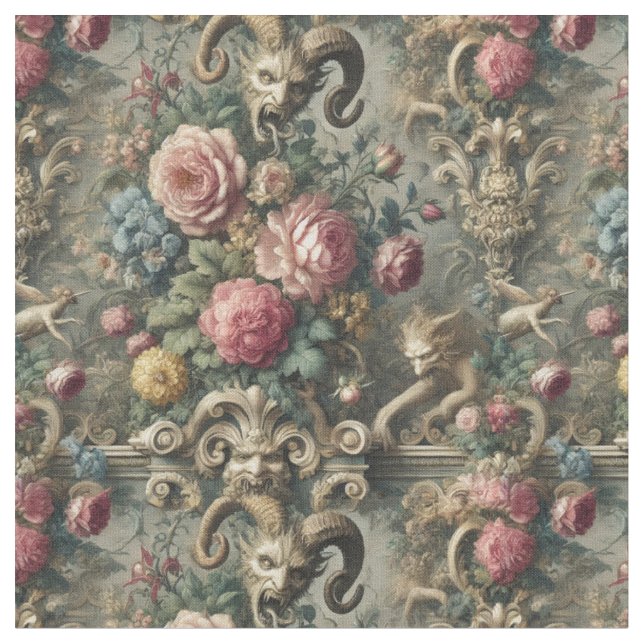 Tissu Le Devourer de la Fleur et de l'Os - Carreau class (Fermer)