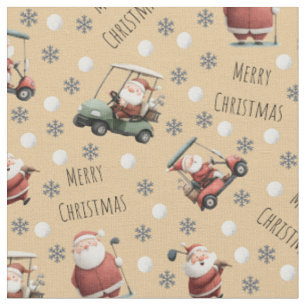 Tissu Le golf Père Noël sur le sable