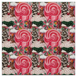 Tissu "Le monde de la menthe poivrée de Mme Elizabeth"