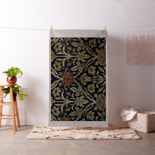 Tissu Le nouveau d'art, motif d'époque de belle, cru,