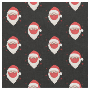 Tissu Le Père Noël avec masque médical