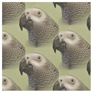 Tissu Le perroquet gris africain du Congo