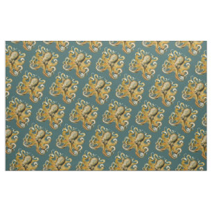 Tissu Le poulpe d'Ernst Haeckel