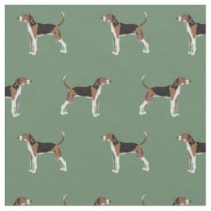 Tissu Le vert de l'arbre Walker Coonhound