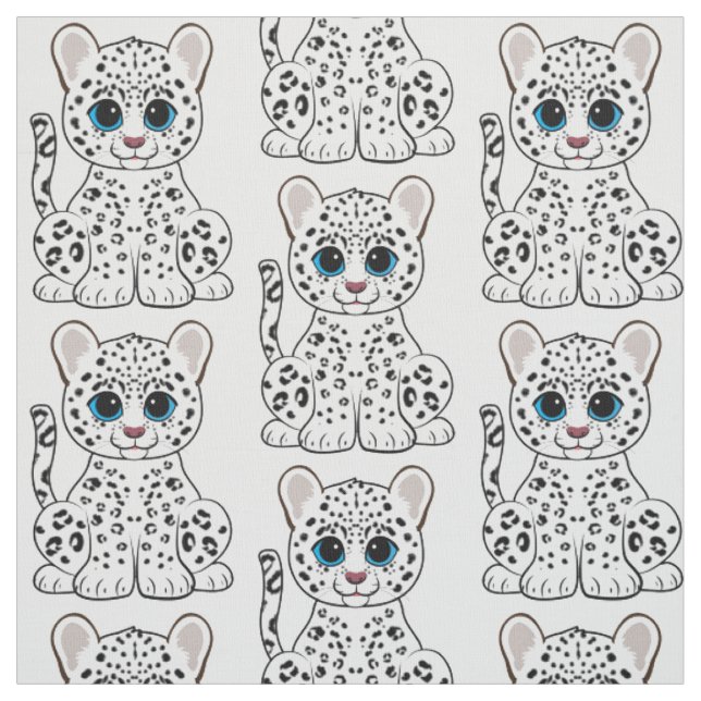 Tissu Léopard de neige CUB (Échantillon)