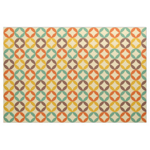 Tissu les années 70 motif coloré de saphir de style