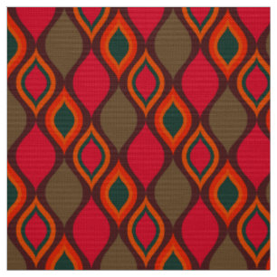 Tissu les années 70 rétro
