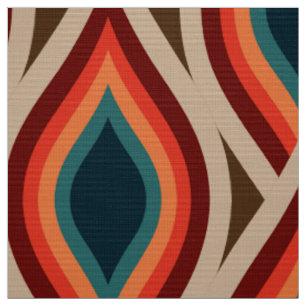 tissu les années 70 rétro