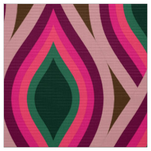 tissu les années 70 rétro