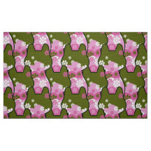 tissu les années 70 rétro de mode élégant - Cat ki