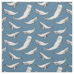 Tissu Les baleines sont partout