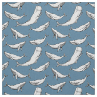 Tissu Les baleines sont partout