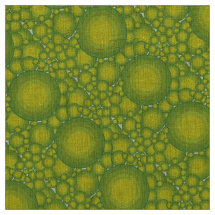 Tissu Les bulles vertes