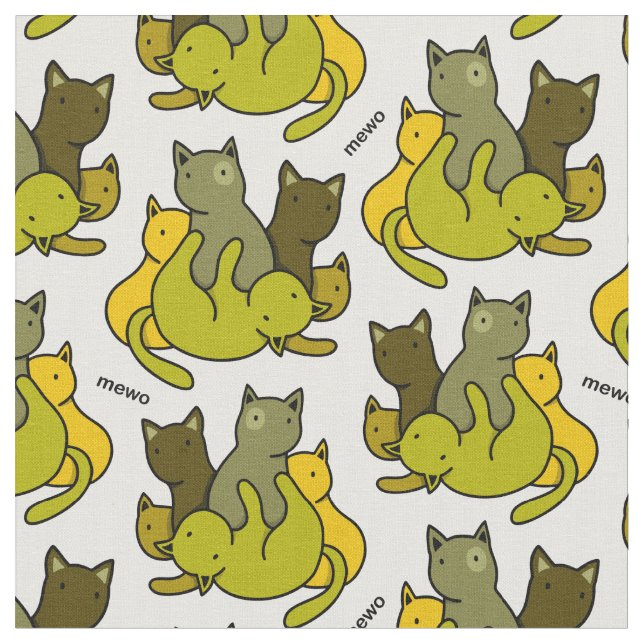 Tissu Les chatons d'olive (Fermer)